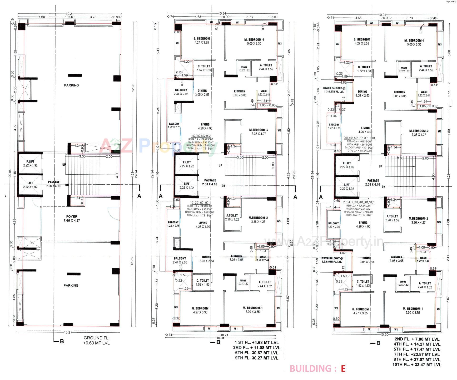 Layout of real estate project Acacia located at Dumas, Surat, Gujarat