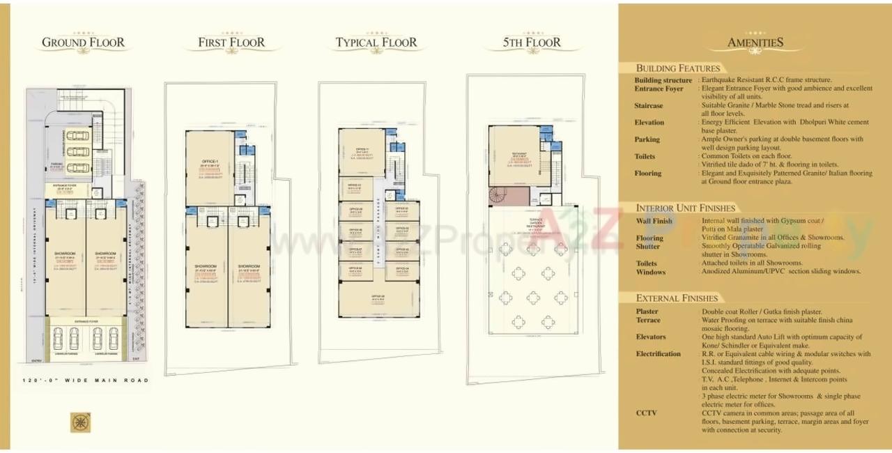 Layout of real estate project Acropolis located at Athwa-umra, Surat, Gujarat