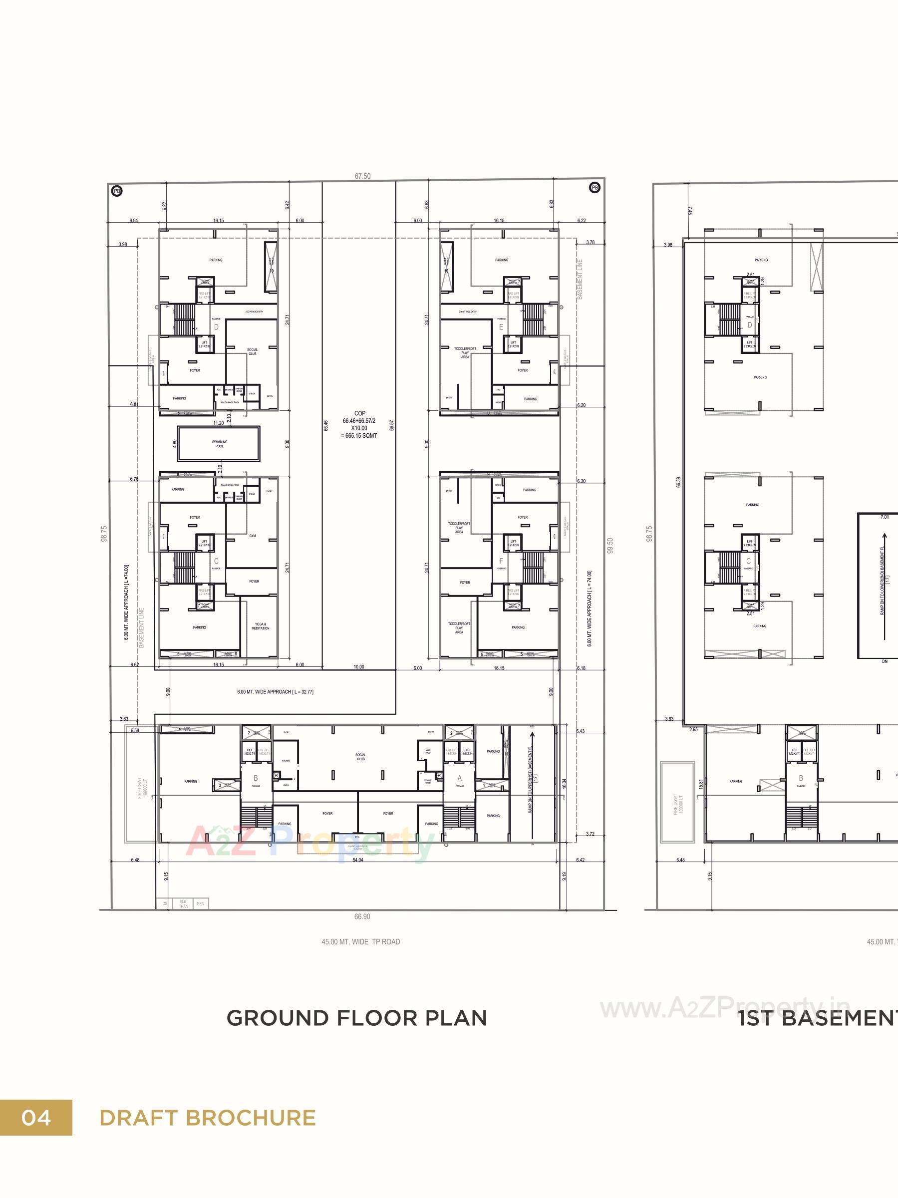 Layout of real estate project Agastya located at Vesu, Surat, Gujarat