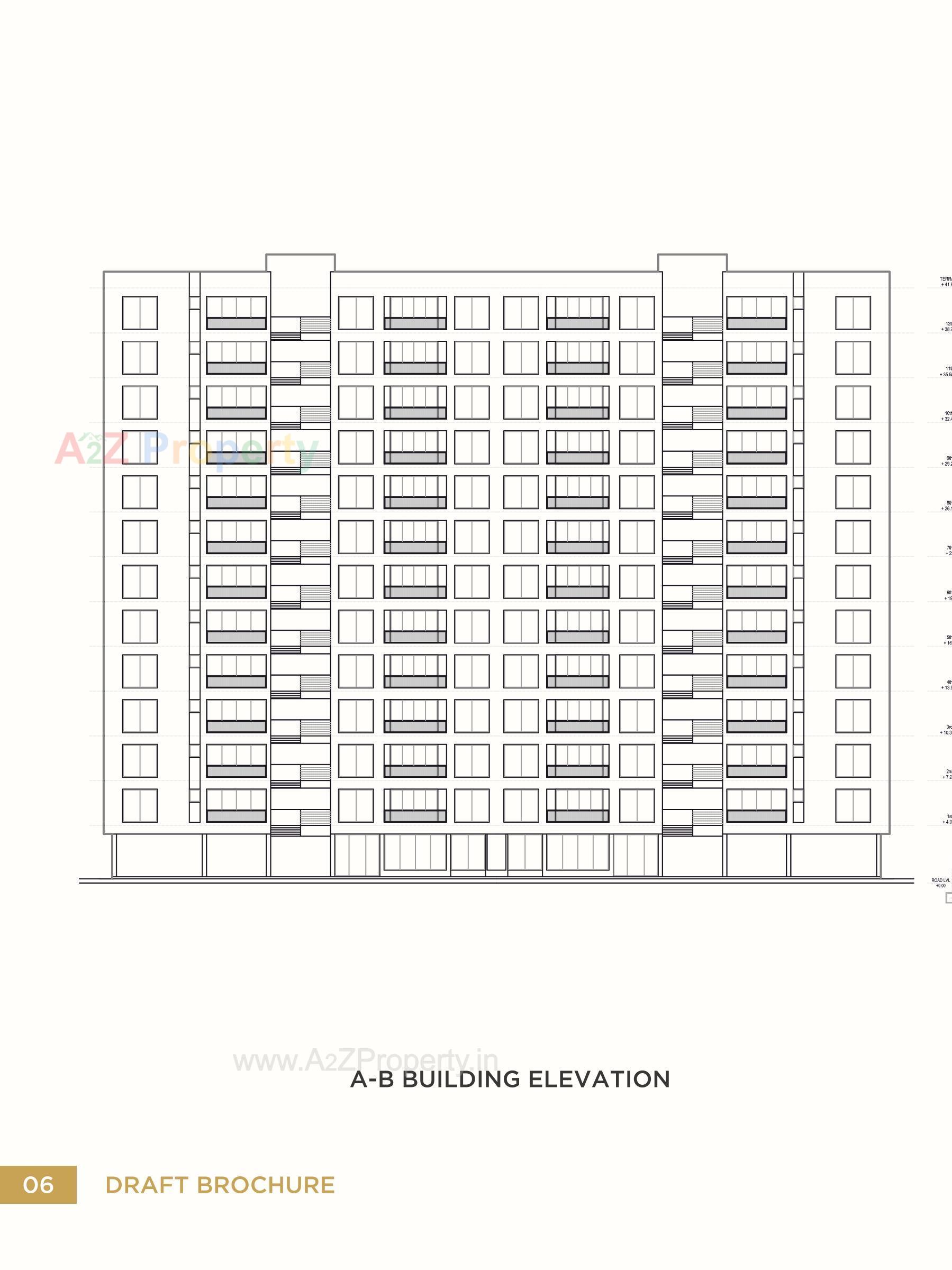 Layout of real estate project Agastya located at Vesu, Surat, Gujarat