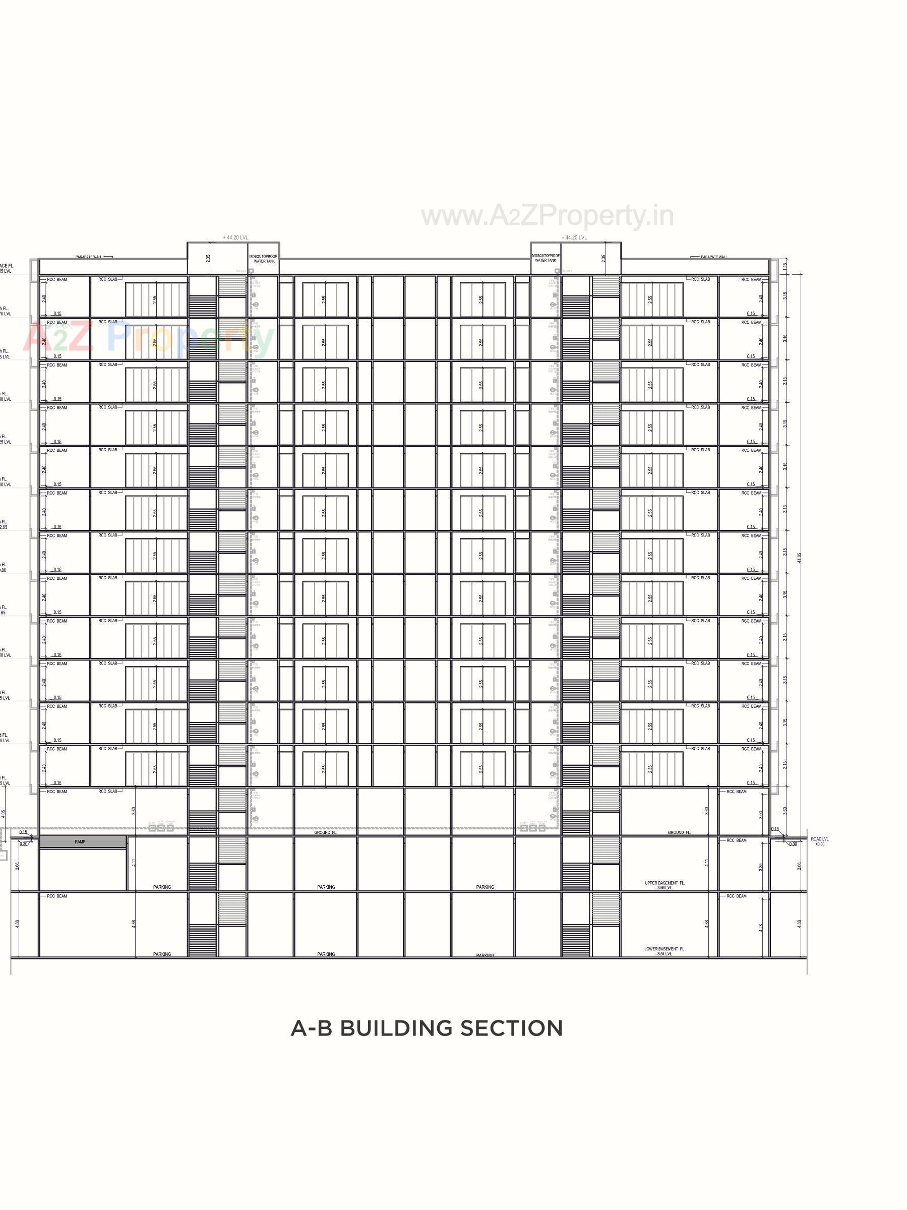 Layout of real estate project Agastya located at Vesu, Surat, Gujarat