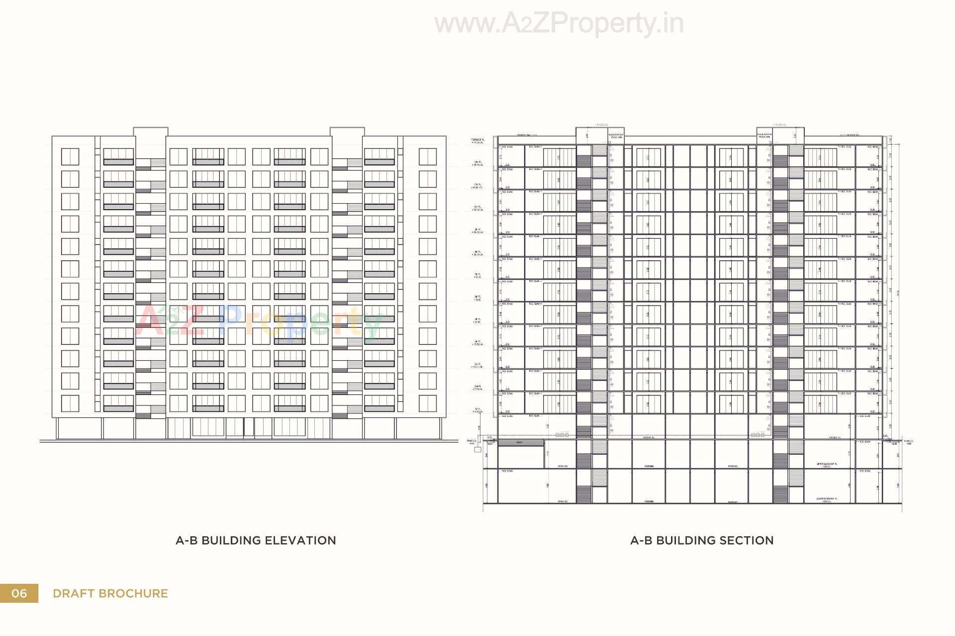 Layout of real estate project Agastya located at Vesu, Surat, Gujarat
