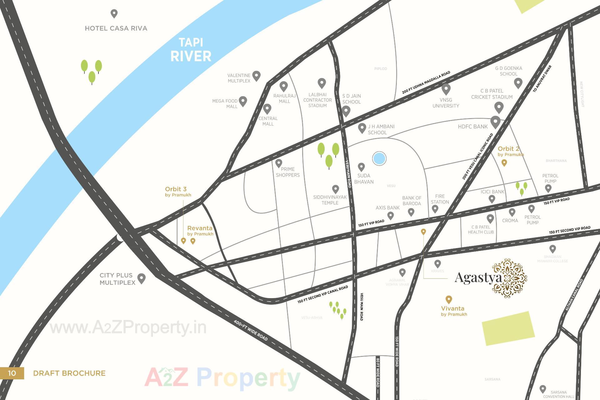  of real estate project Agastya located at Vesu, Surat, Gujarat