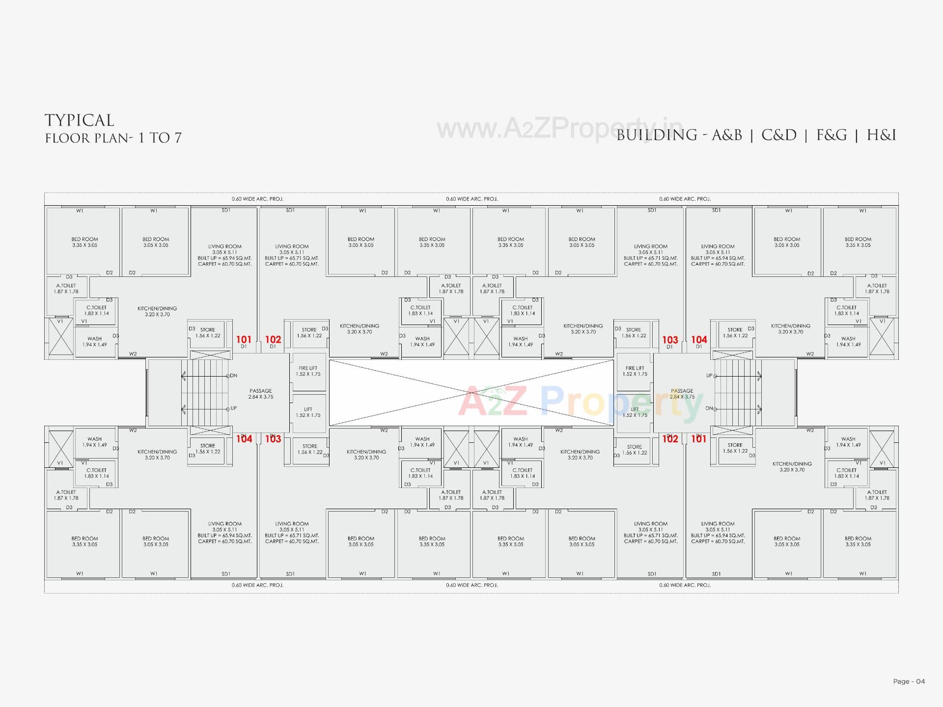 Layout of real estate project Akshat Residency located at Variyav, Surat, Gujarat