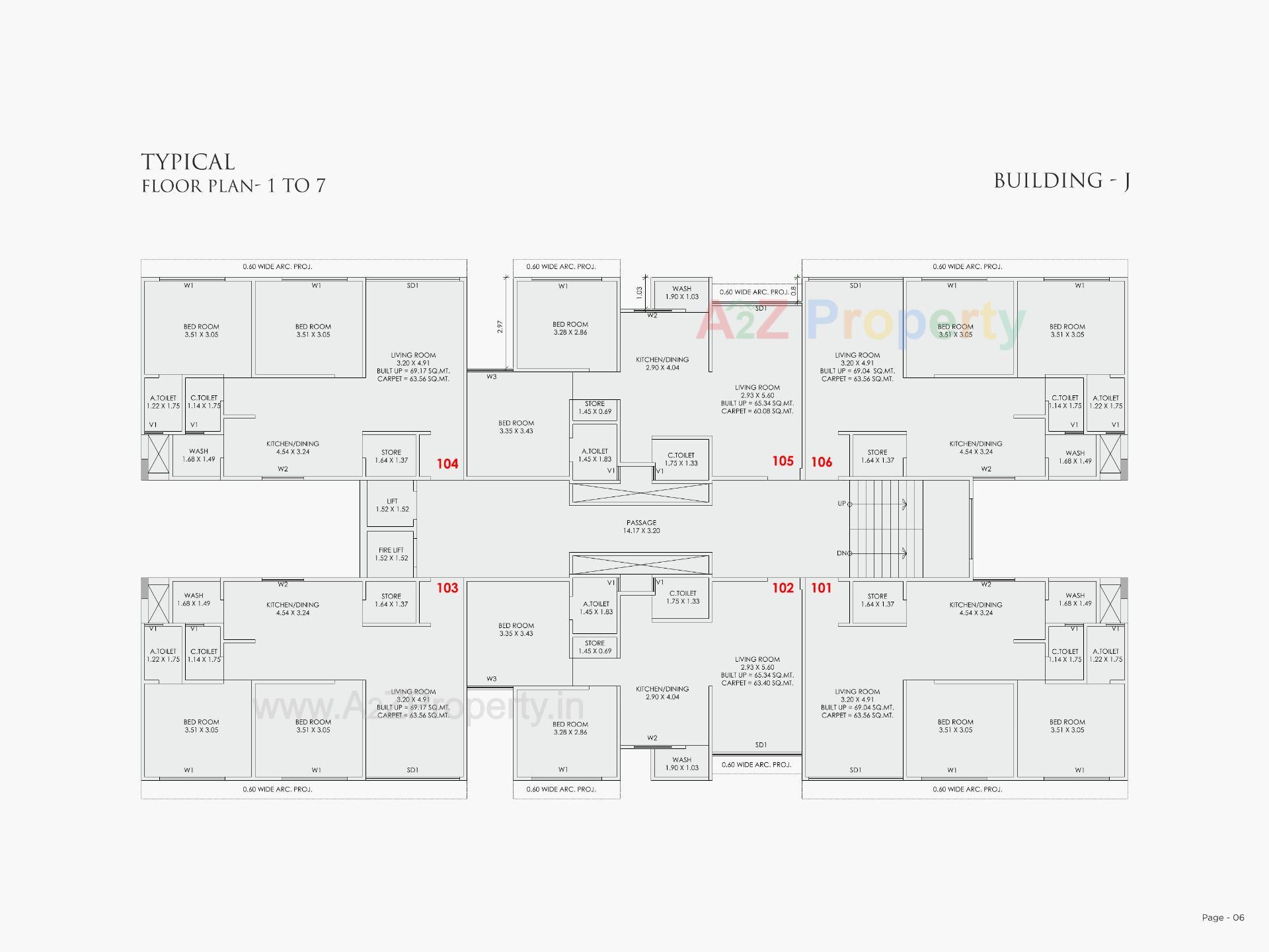 Layout of real estate project Akshat Residency located at Variyav, Surat, Gujarat