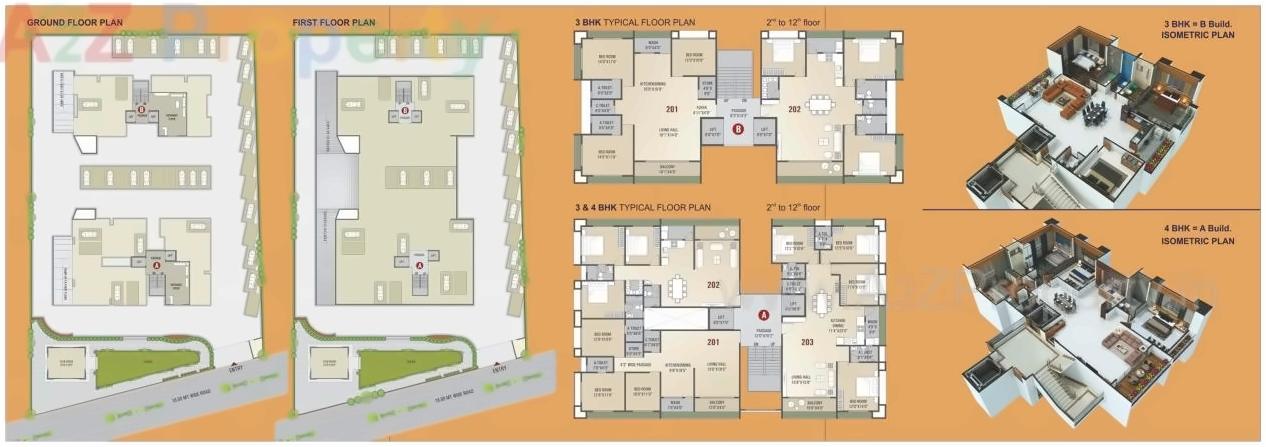 Layout of real estate project Alok Residency located at Varachha, Surat, Gujarat