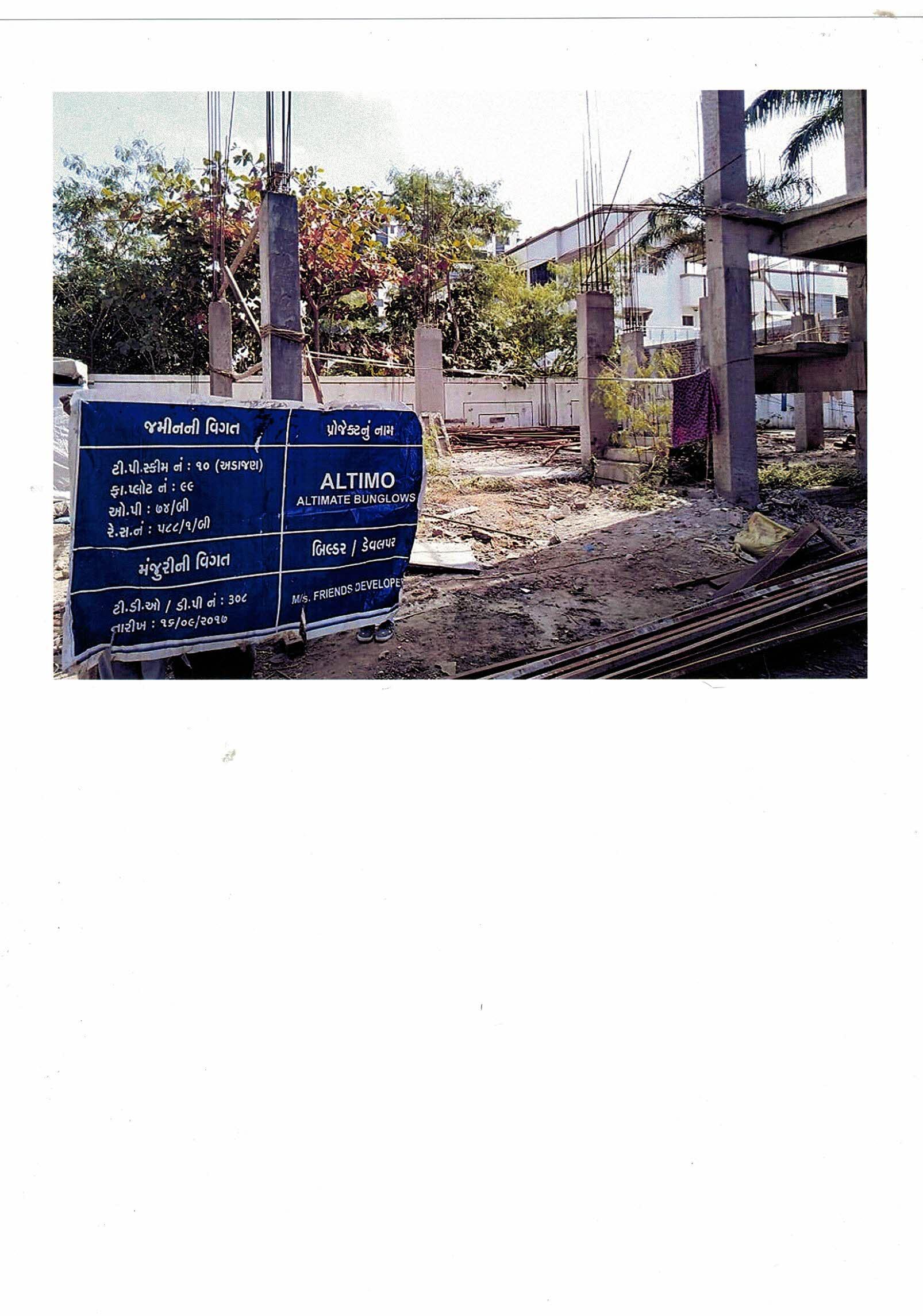 112538_const of real estate project Altimo Bungalows located at Adajan, Surat, Gujarat