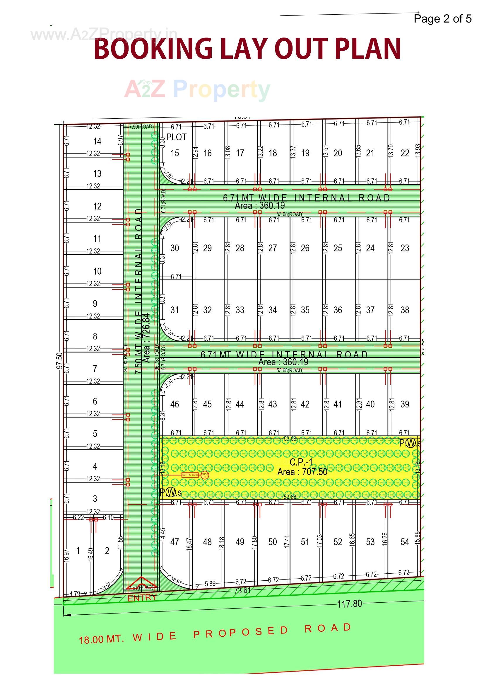 Layout of real estate project Amar Bunglows located at Valak, Surat, Gujarat