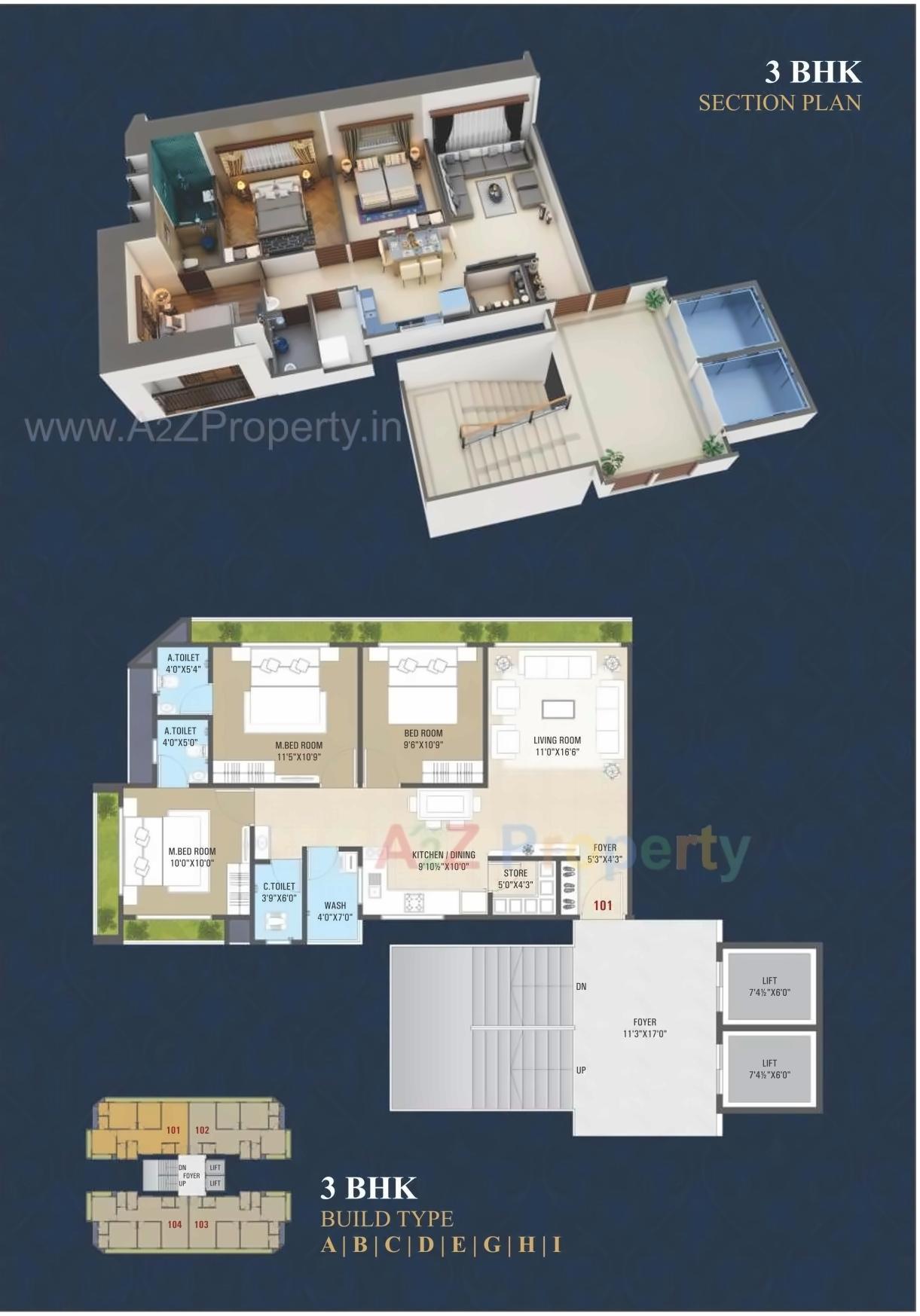 Layout of real estate project Amba Luxuria (  D,e,f   G) located at Surat, Surat, Gujarat