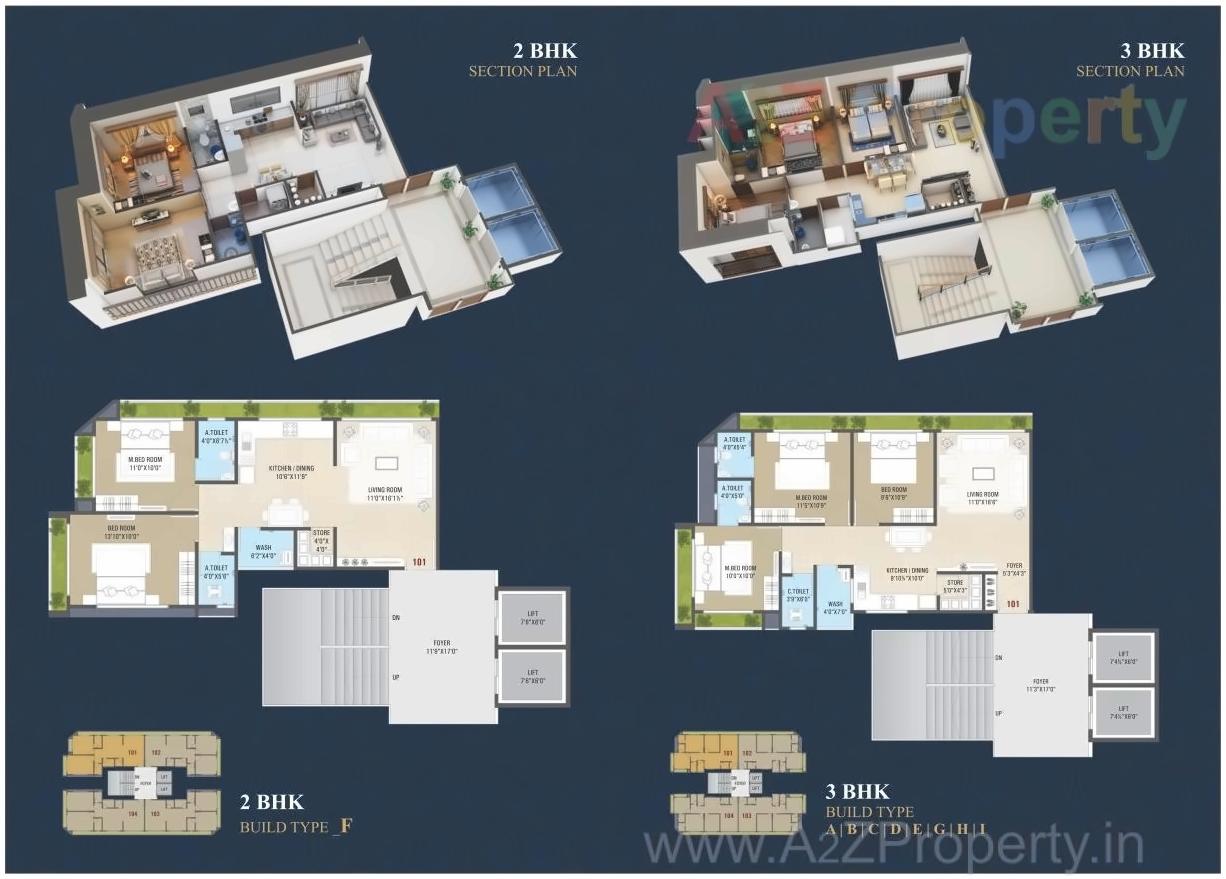 Layout of real estate project Amba Luxuria (  D,e,f   G) located at Surat, Surat, Gujarat