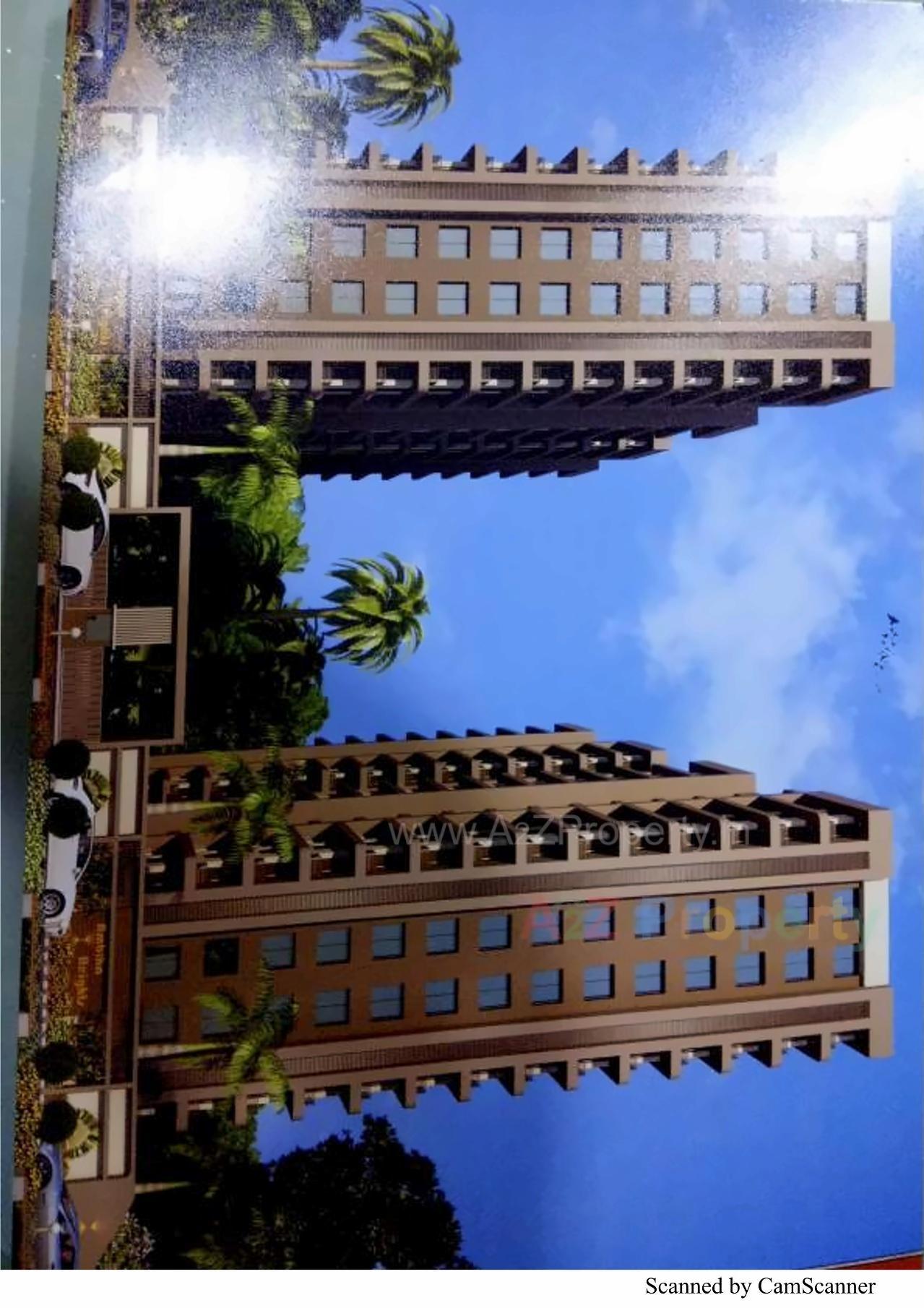 3D Elevation of real estate project Ambika Heights located at Vav, Surat, Gujarat