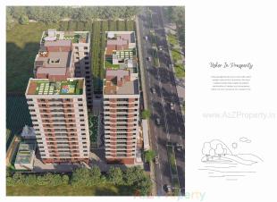 Elevation of real estate project Amora located at Vesu, Surat, Gujarat