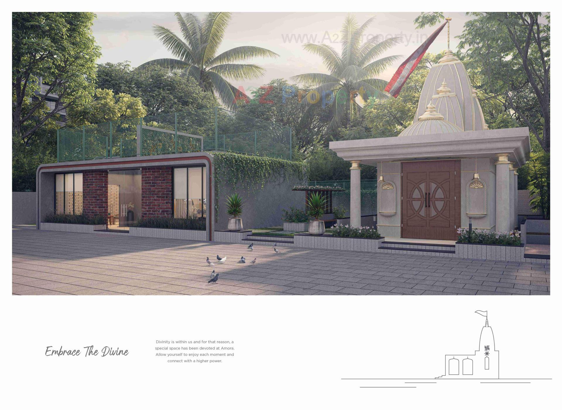 3D Elevation of real estate project Amora located at Vesu, Surat, Gujarat