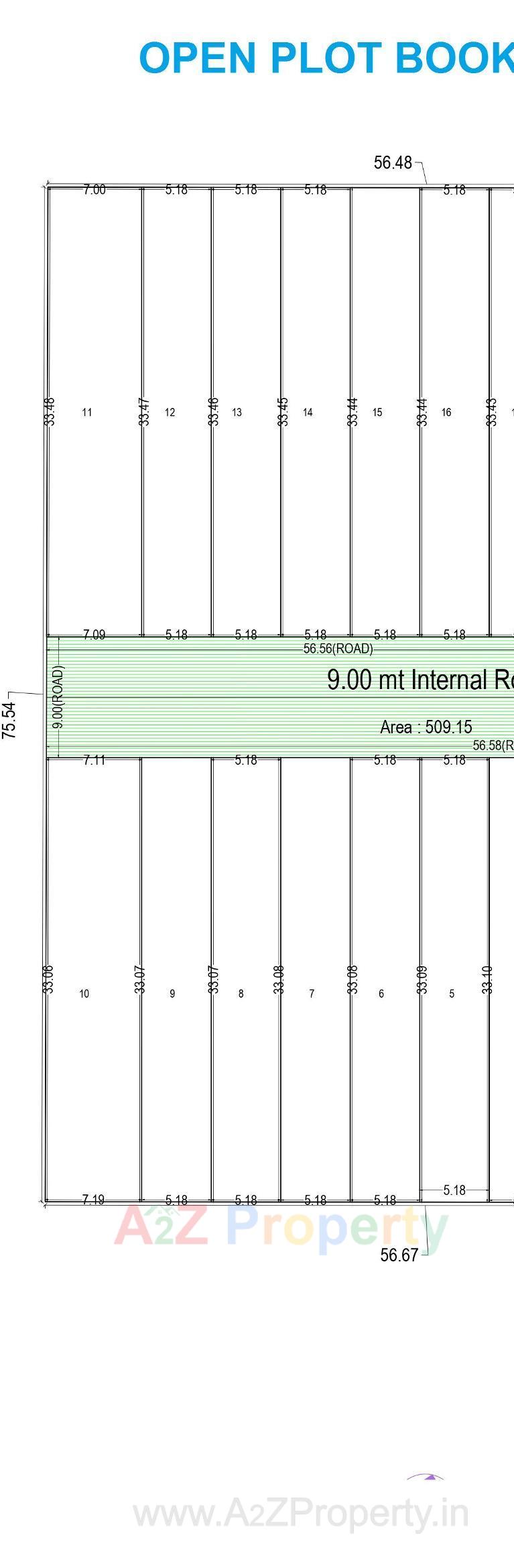 Layout of real estate project Amrut Udhyog Nagar Vibhag located at Surat, Surat, Gujarat