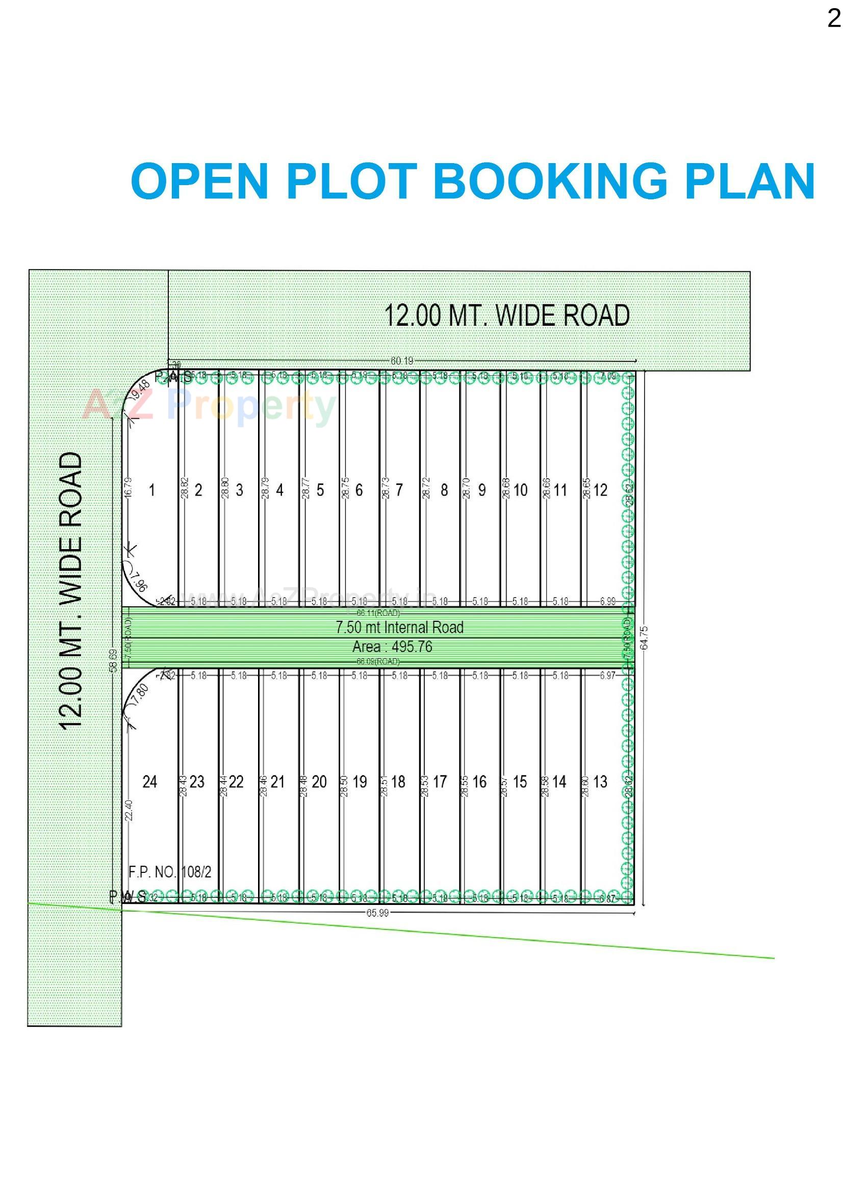 Layout of real estate project Amrut Udhyog Nagar Vibhag located at Surat, Surat, Gujarat
