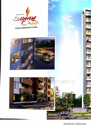 Elevation of real estate project Amrutam Heights located at Utran, Surat, Gujarat