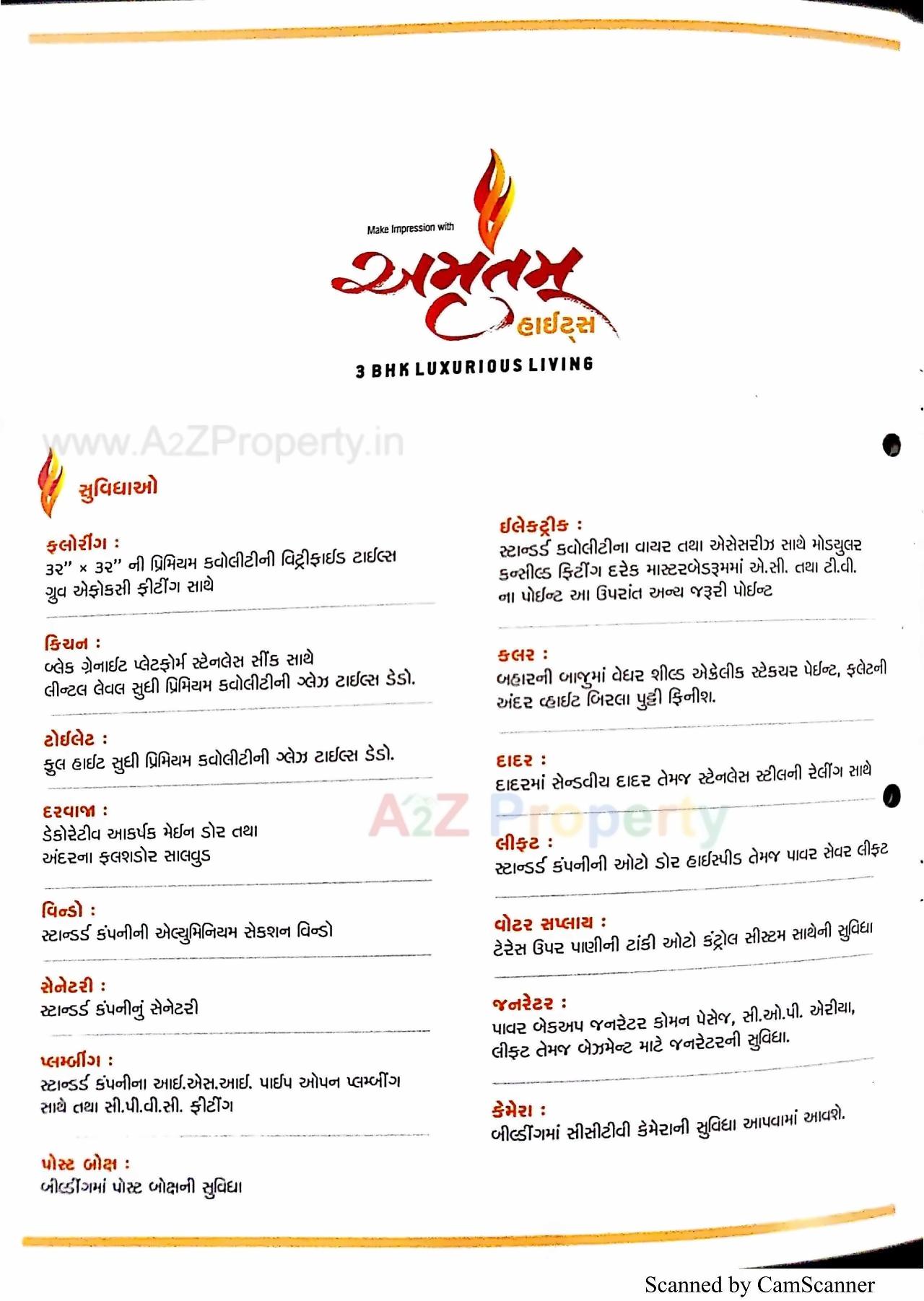  of real estate project Amrutam Heights located at Utran, Surat, Gujarat