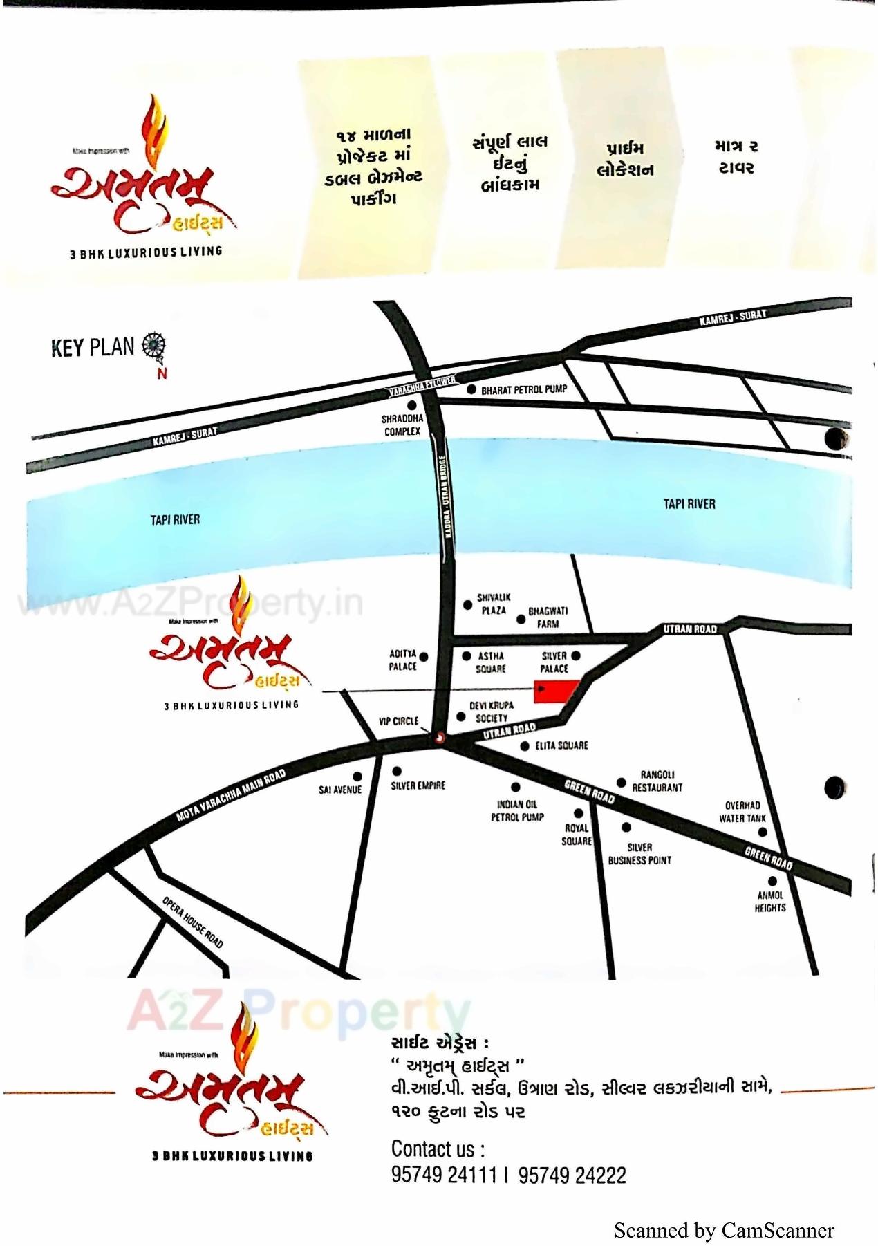  of real estate project Amrutam Heights located at Utran, Surat, Gujarat