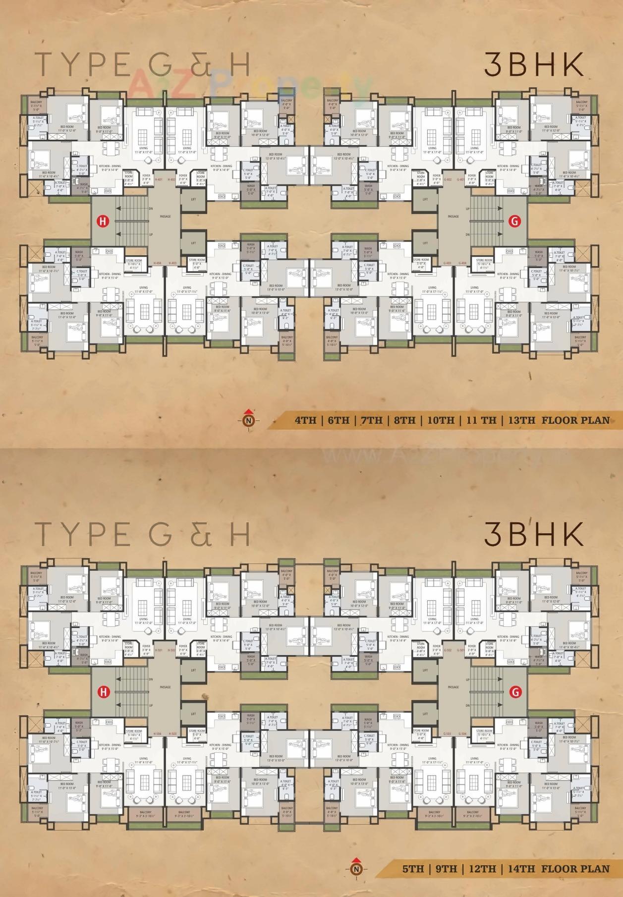 Layout of real estate project Anand Avenue located at Jahangirabad, Surat, Gujarat