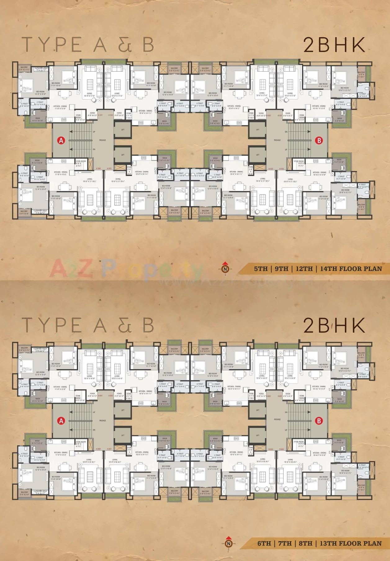 Layout of real estate project Anand Avenue located at Jahangirabad, Surat, Gujarat