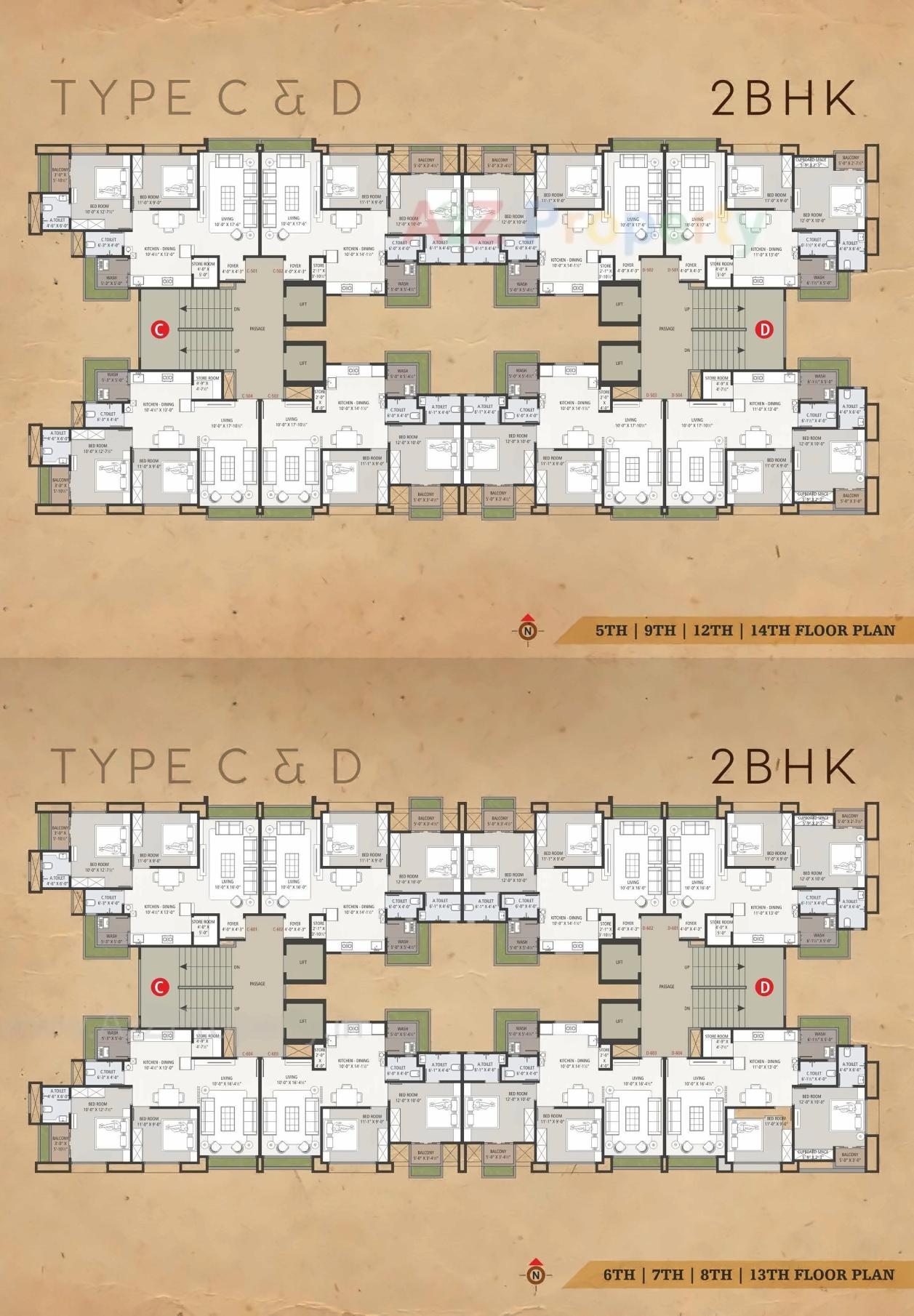 Layout of real estate project Anand Avenue located at Jahangirabad, Surat, Gujarat