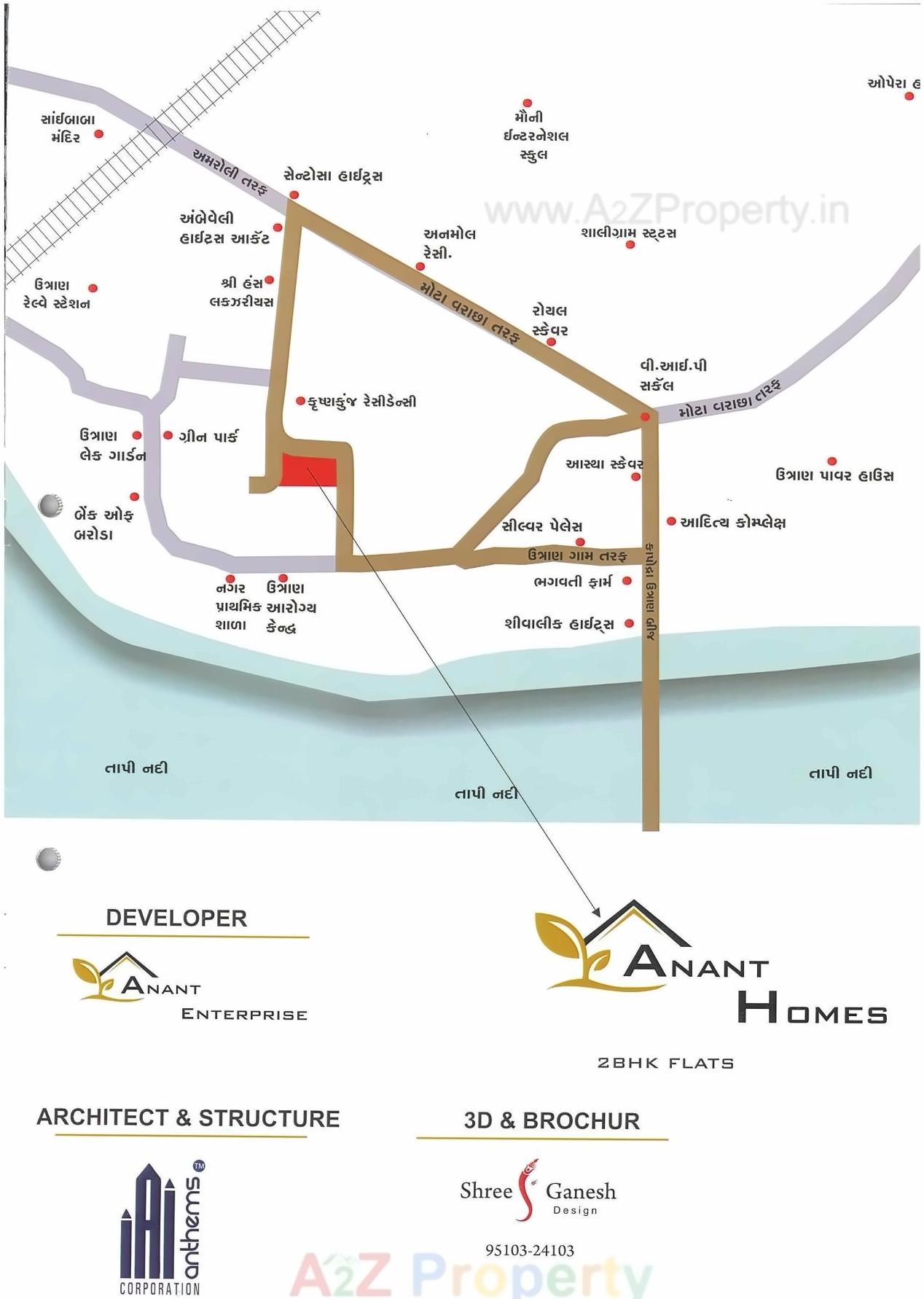  of real estate project Anant Homes located at Utran, Surat, Gujarat