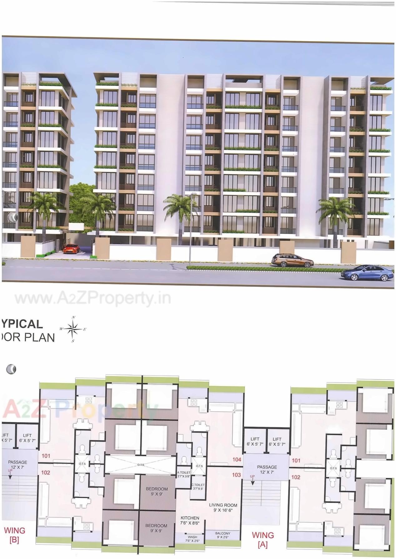 Layout of real estate project Anant Homes located at Utran, Surat, Gujarat