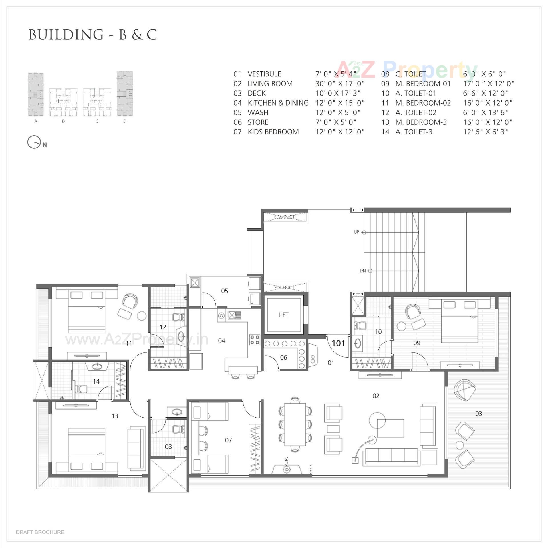 Layout of real estate project Ananta located at Vesu, Surat, Gujarat