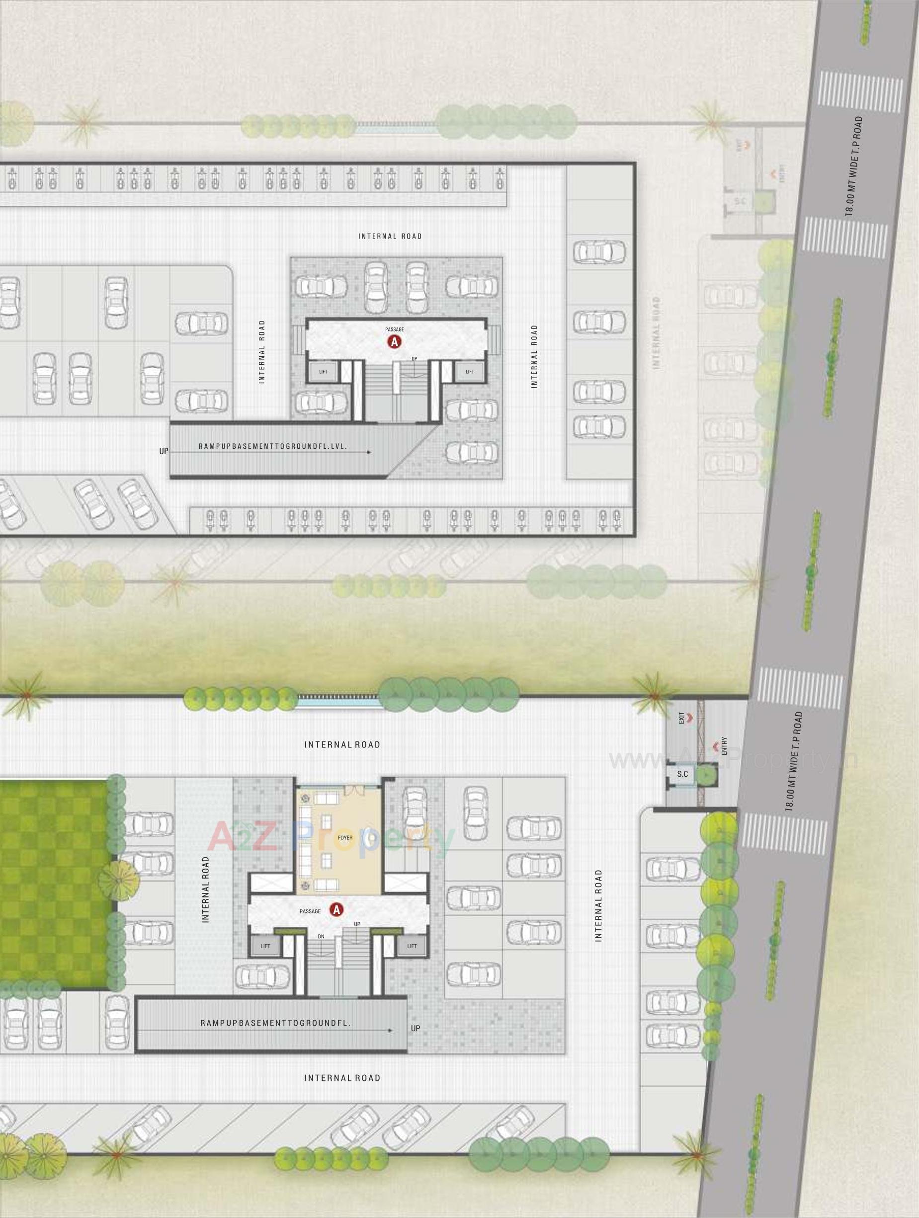 Layout of real estate project Ananta located at Dabholi, Surat, Gujarat