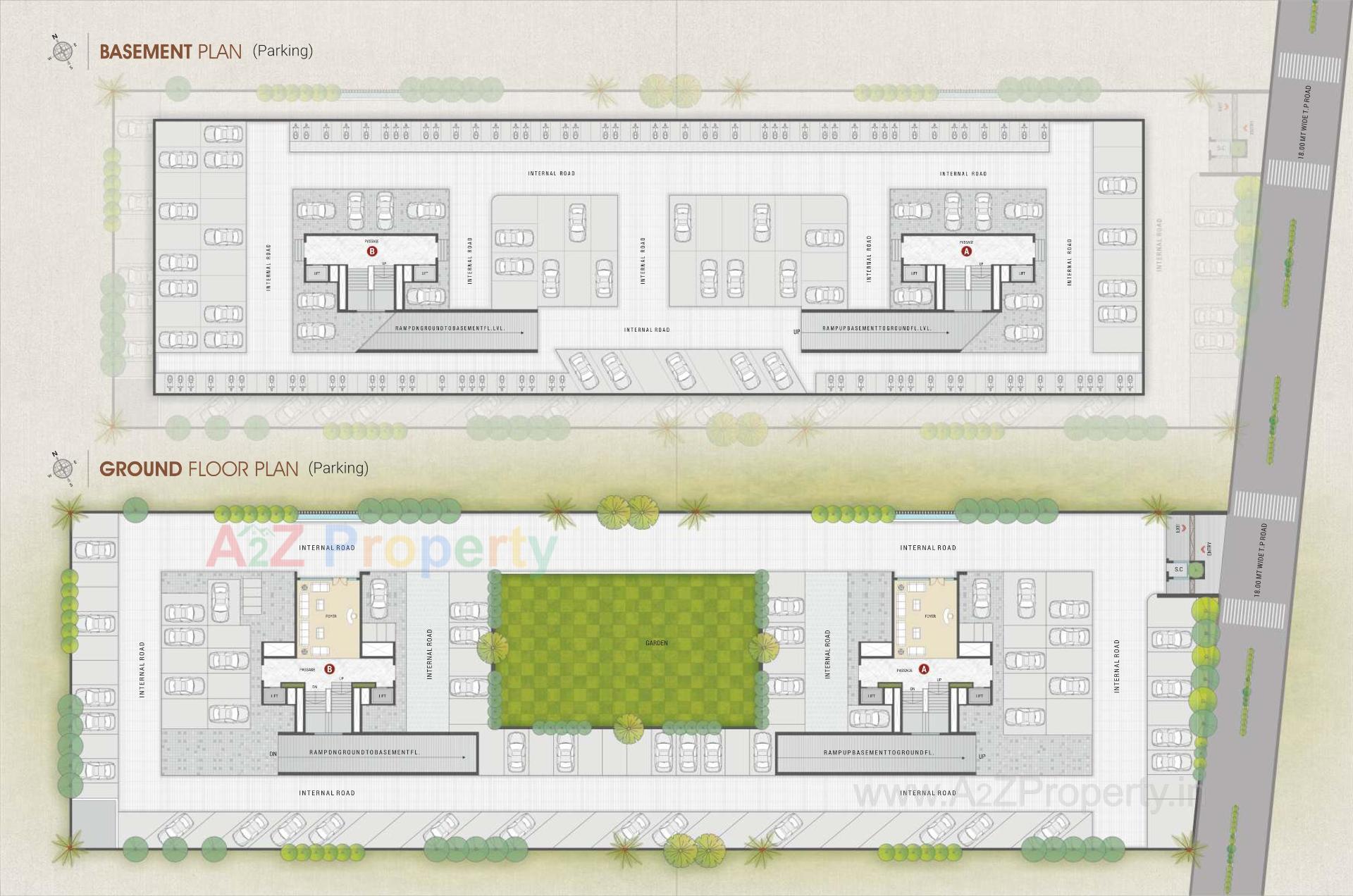 Layout of real estate project Ananta located at Dabholi, Surat, Gujarat