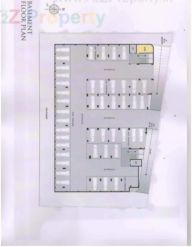 Layout of real estate project Anaya Business Center located at Bamroli, Surat, Gujarat