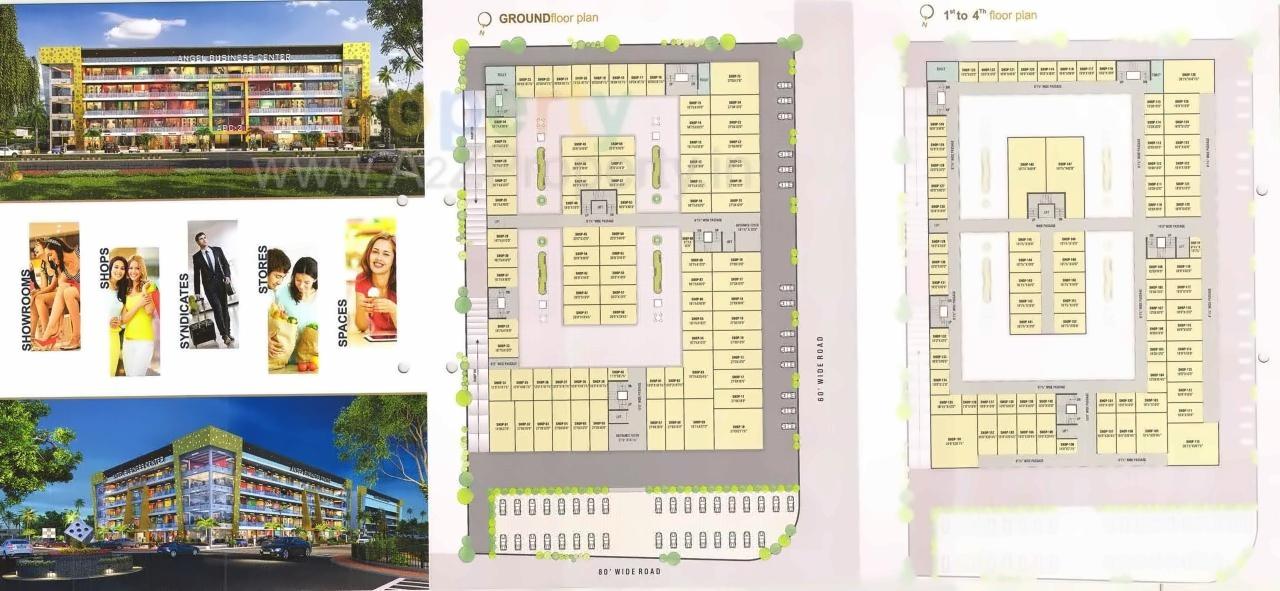 Layout of real estate project Angel Business Center located at Kholvad, Surat, Gujarat