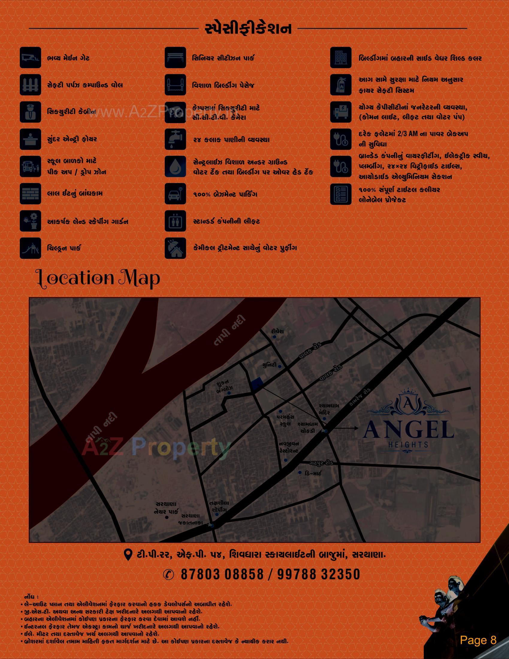  of real estate project Angel Heights located at Sarthana, Surat, Gujarat