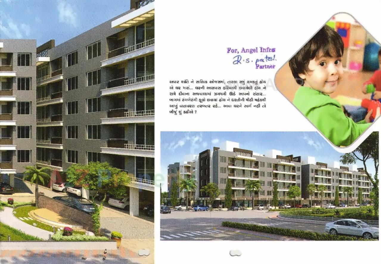 3D Elevation of real estate project Angel Palace located at Kholvad, Surat, Gujarat