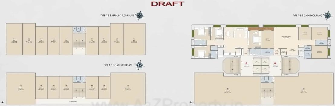Layout of real estate project Anjani Ambrosia located at Jahangir-pura, Surat, Gujarat
