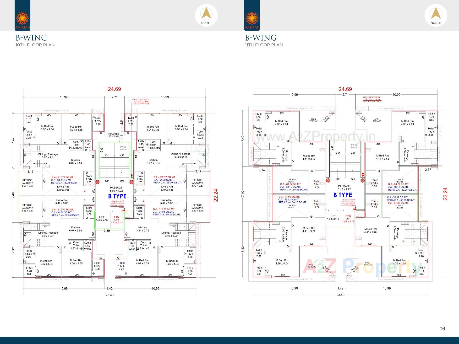 Layout of real estate project Anjani Elegance located at Parvat, Surat, Gujarat
