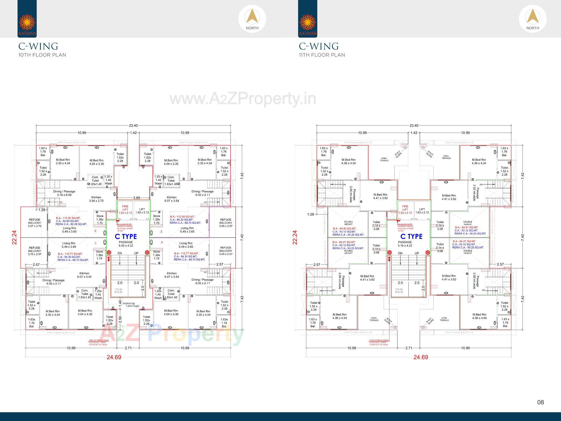 Layout of real estate project Anjani Elegance located at Parvat, Surat, Gujarat