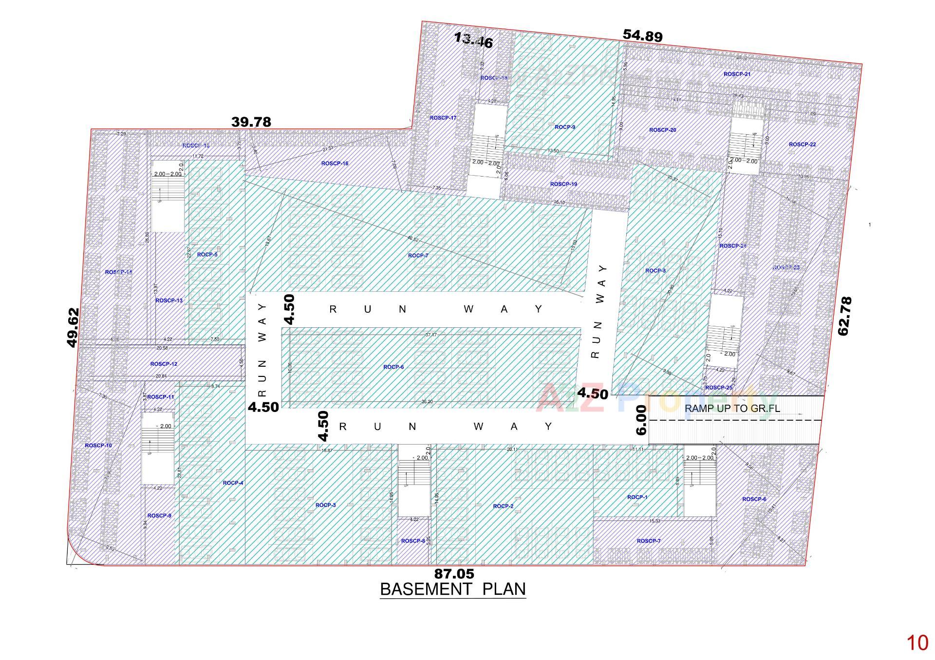 Layout of real estate project Anjani Nandan Enclave located at Karadava, Surat, Gujarat