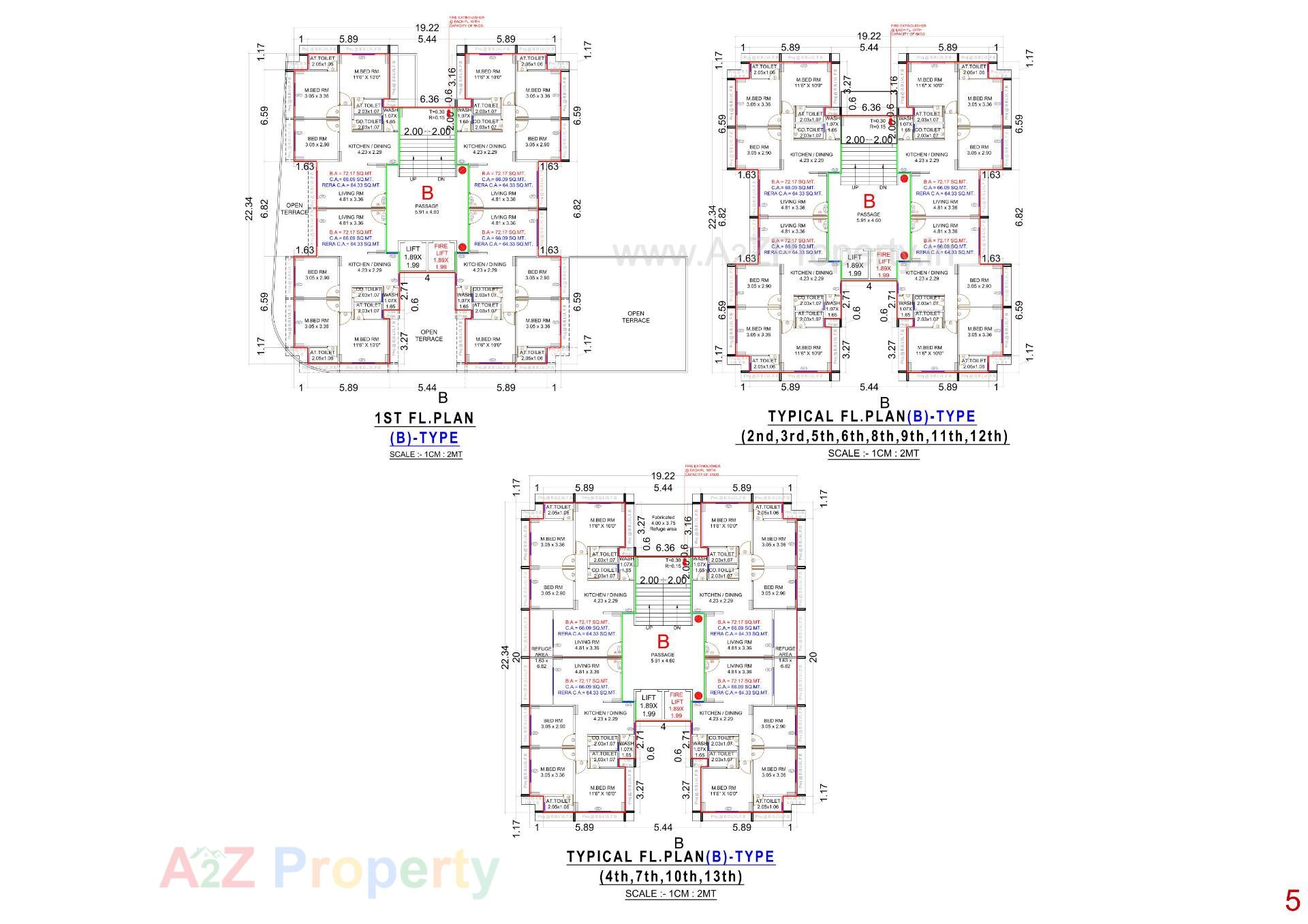 Layout of real estate project Anjani Nandan Enclave located at Karadava, Surat, Gujarat