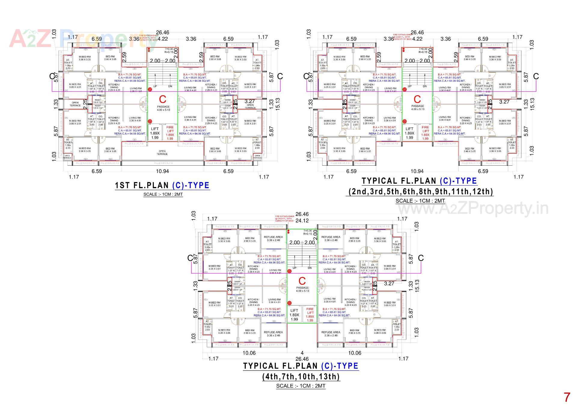Layout of real estate project Anjani Nandan Enclave located at Karadava, Surat, Gujarat