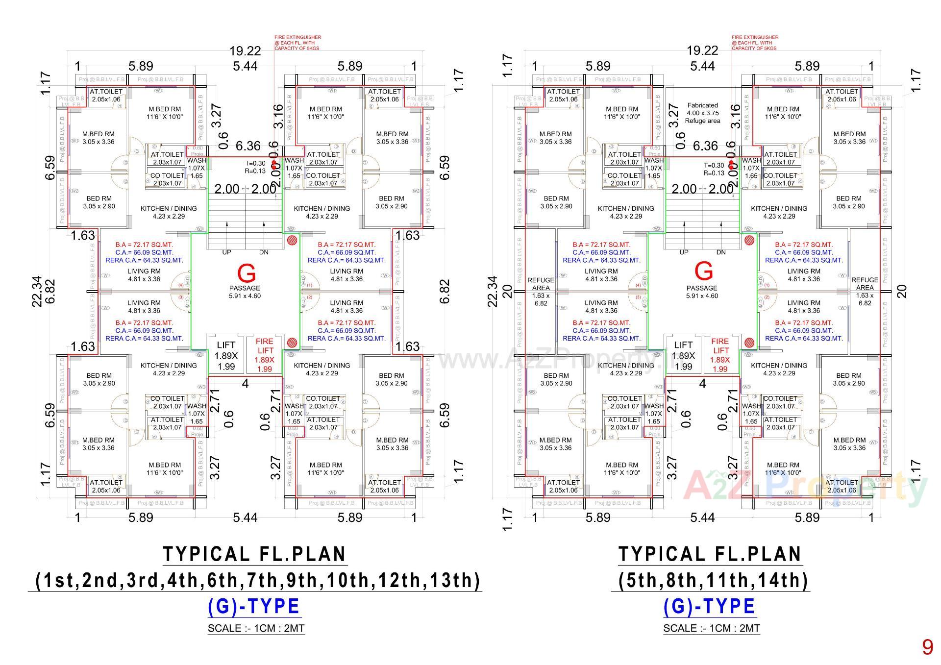 Layout of real estate project Anjani Nandan Enclave located at Karadava, Surat, Gujarat