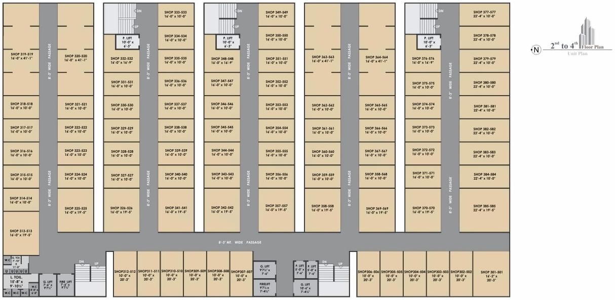 Layout of real estate project Anjani Nandan Textile Market located at Parvat, Surat, Gujarat