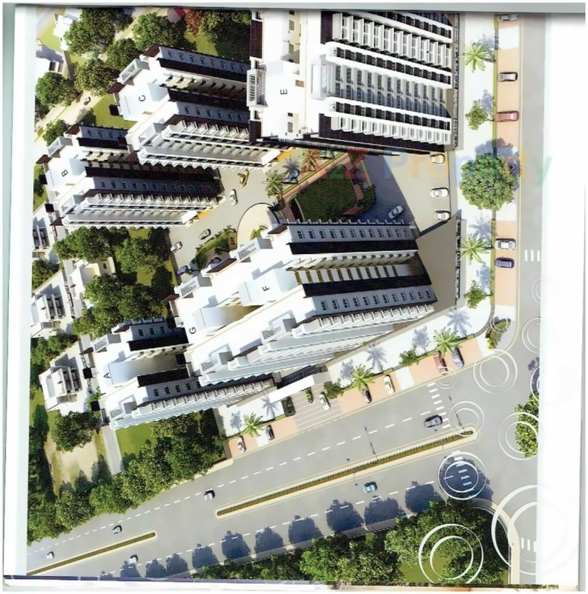 3D Elevation of real estate project Anmol Heights located at Utran, Surat, Gujarat