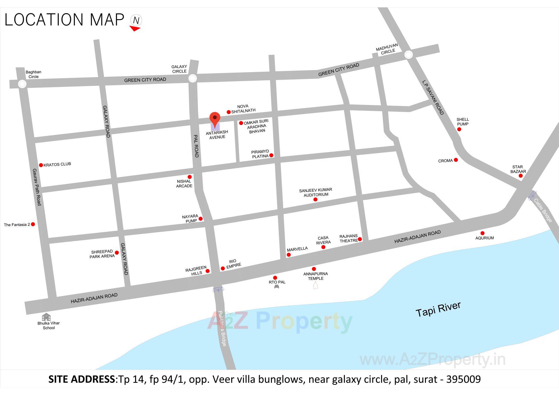  of real estate project Antariksh Avenue located at Pal, Surat, Gujarat