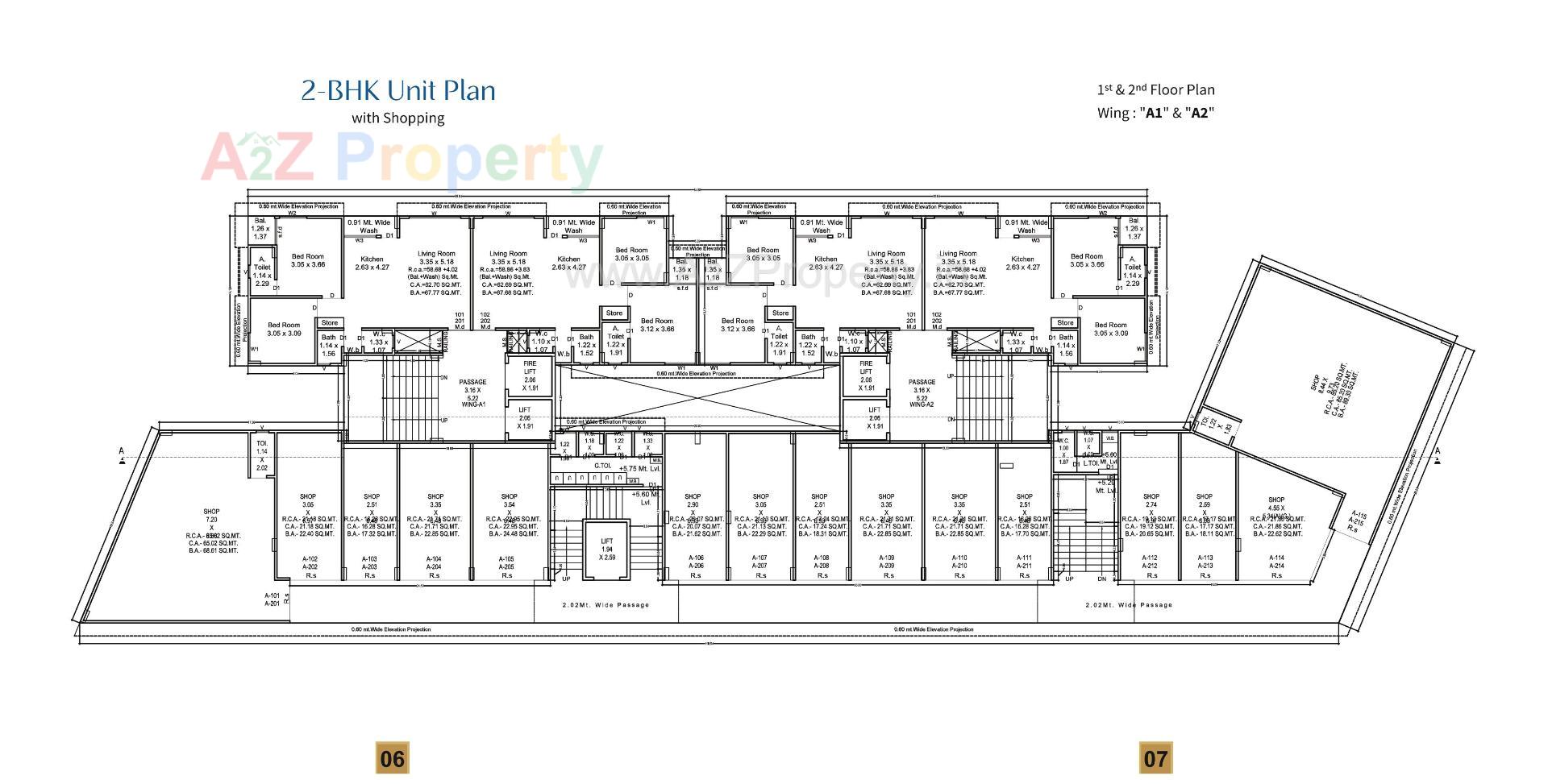 Layout of real estate project Antillia Skyline located at Variav, Surat, Gujarat