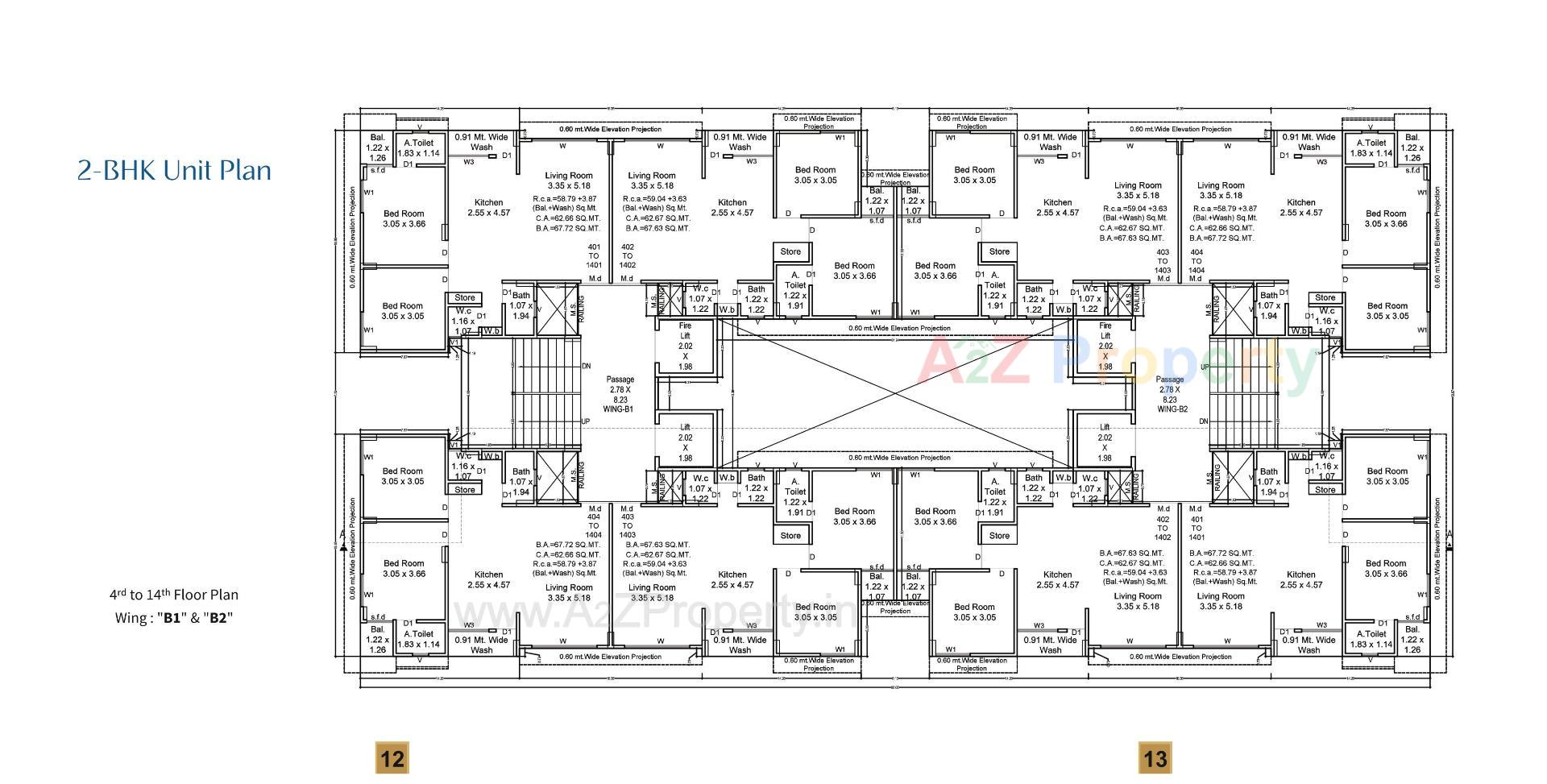 Layout of real estate project Antillia Skyline located at Variav, Surat, Gujarat
