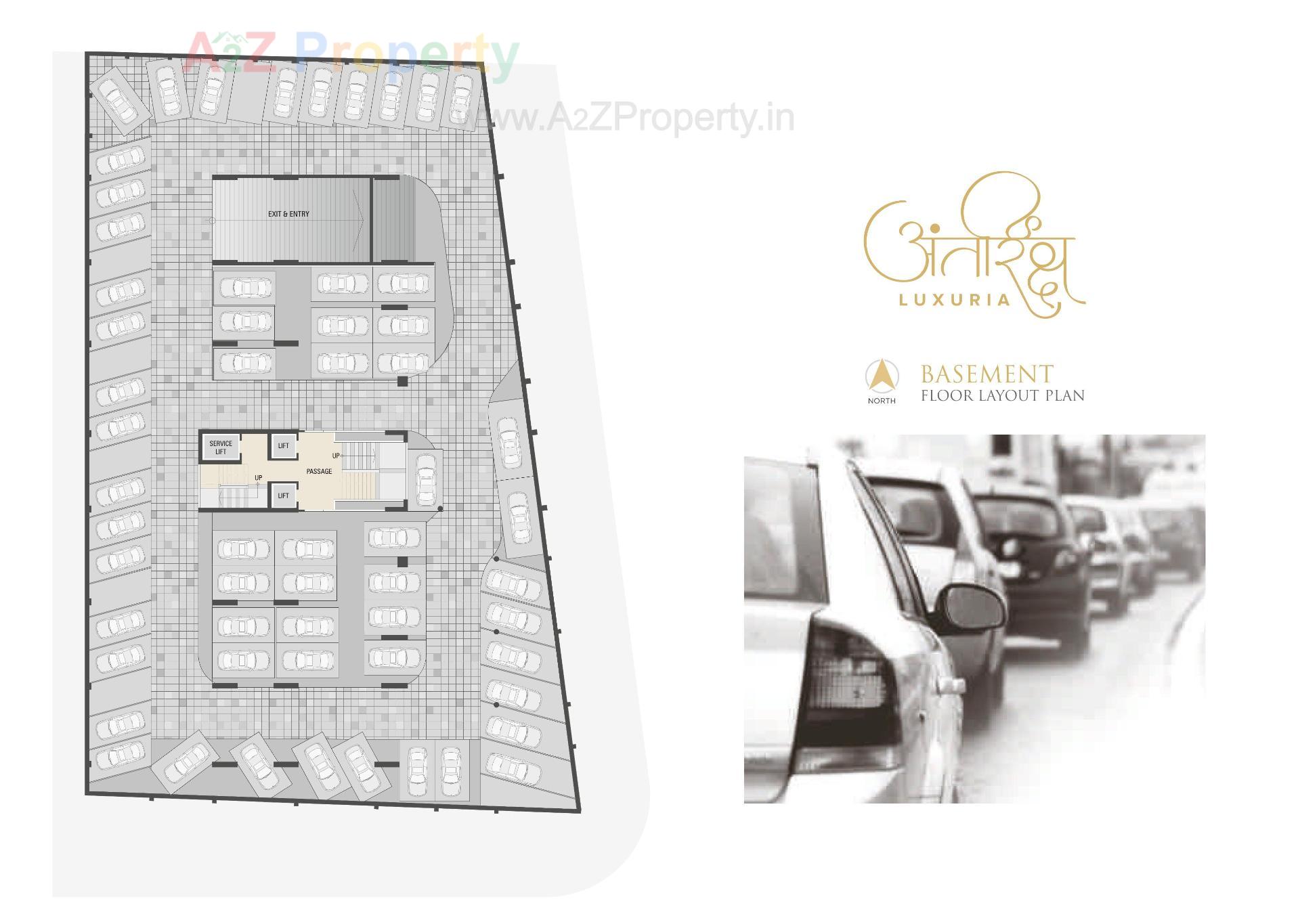 Layout of real estate project Antriksh Luxuria located at Ka, Surat, Gujarat
