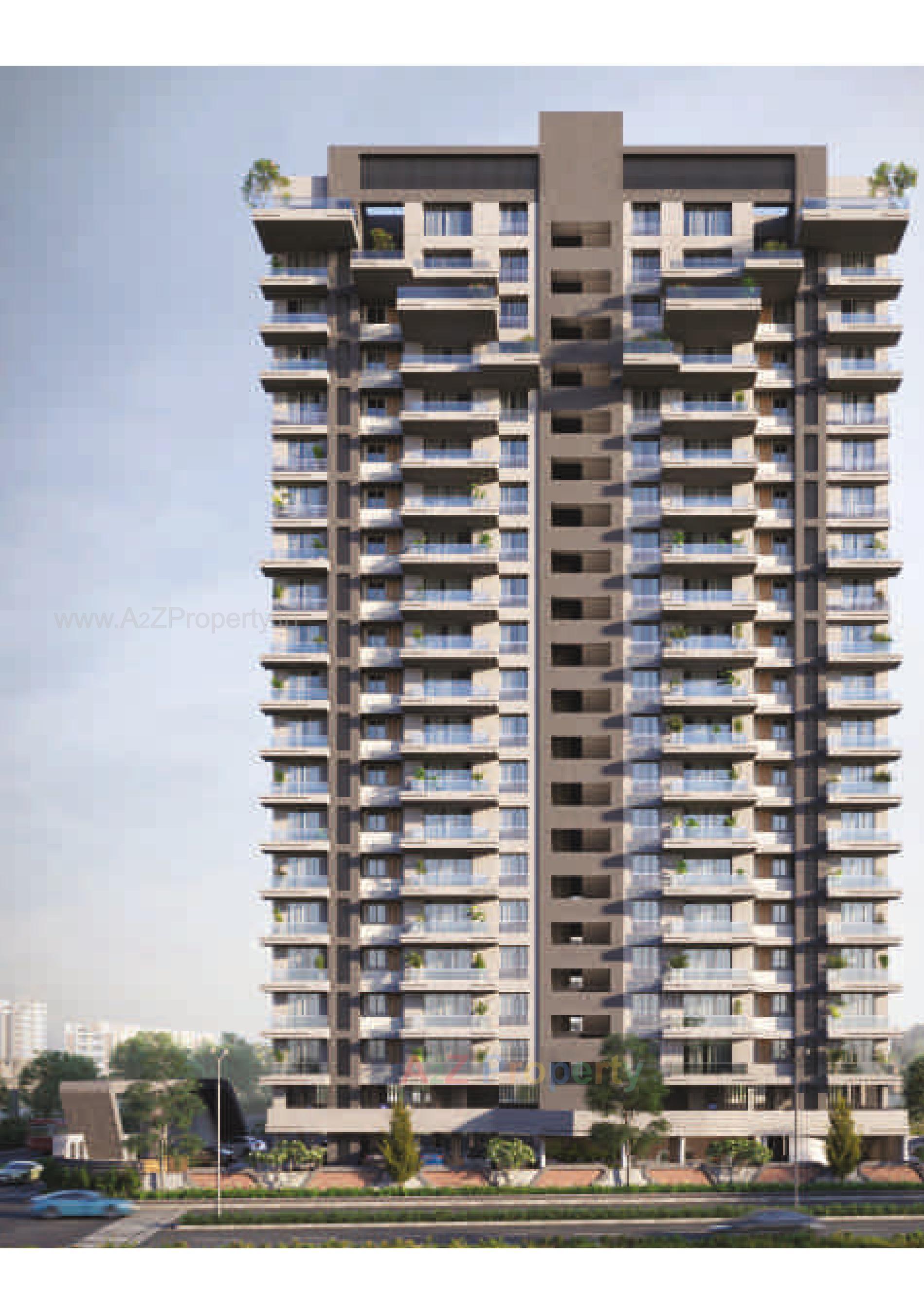 3D Elevation of real estate project Antriksh Luxuria located at Ka, Surat, Gujarat