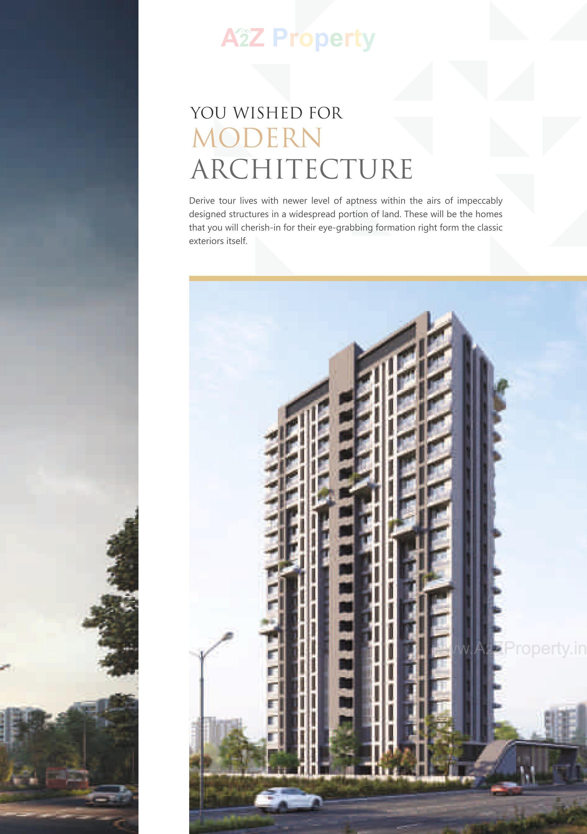 3D Elevation of real estate project Antriksh Luxuria located at Ka, Surat, Gujarat