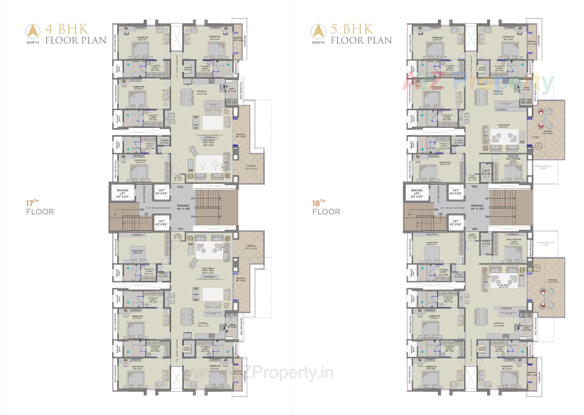 Layout of real estate project Antriksh Luxuria located at Ka, Surat, Gujarat